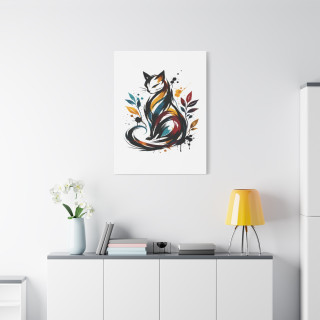 Poster Chat Artistique Moderne – Déco Murale Élégante