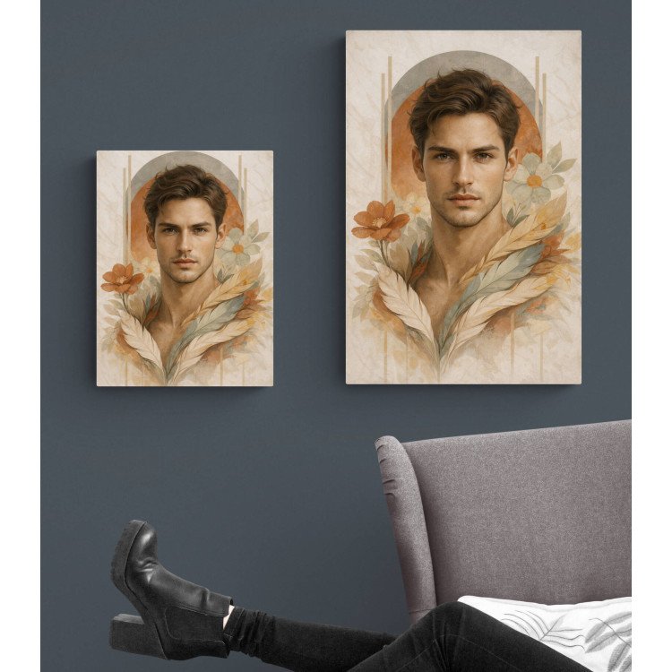 Affiche & Toile Portrait Masculin Abstrait – Force & Élégance...