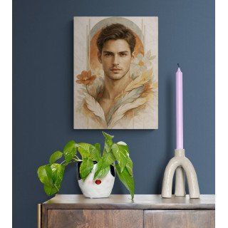 Affiche & Toile Portrait Masculin Abstrait – Force & Élégance...