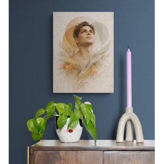 Affiche & Toile Portrait Masculin Abstrait – Élévation & Harmonie...