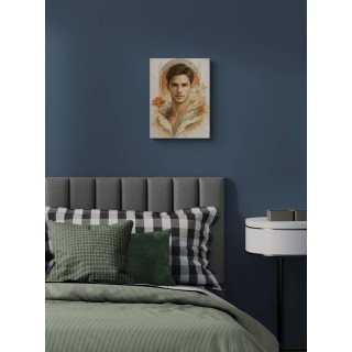 Affiche & Toile Portrait Masculin Abstrait – Force & Élégance...