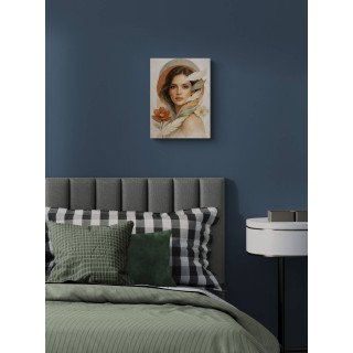 Affiche & Toile Portrait Féminin Abstrait – Élégance Naturelle &...
