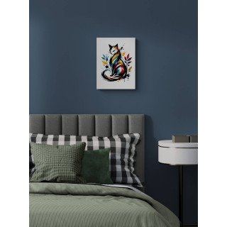 Poster Chat Artistique Moderne – Déco Murale Élégante