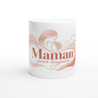 Mug design minimaliste – Idée cadeau original en céramique 325 ml | VISUAI