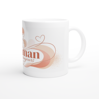 Mug design minimaliste – Idée cadeau original en céramique 325 ml | VISUAI