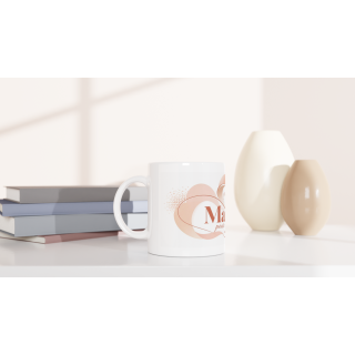 Mug design minimaliste – Idée cadeau original en céramique 325 ml | VISUAI
