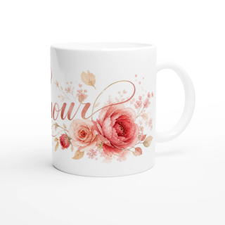 Mug design minimaliste – Idée cadeau original en céramique 325 ml | VISUAI