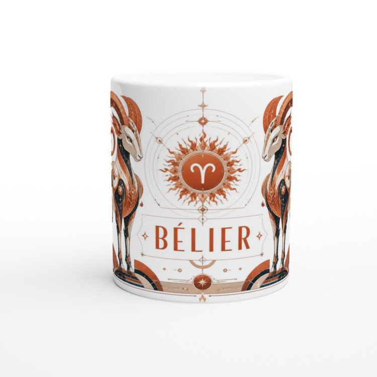 Mug ♈ Bélier (énergie / leadership) – Signe du zodiaque