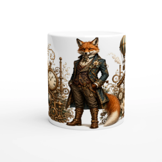 Mug Renard Aéronaute – Animaux Steampunk