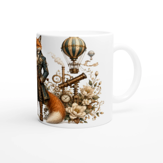 Mug Renard Aéronaute – Animaux Steampunk