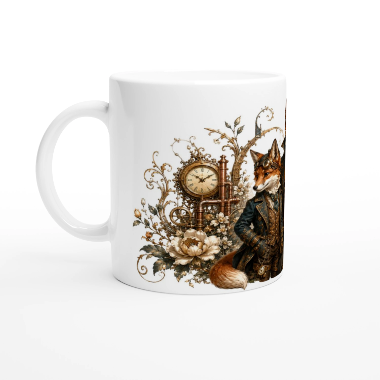 Mug Deux renard – Animaux Steampunk