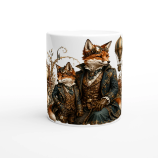 Mug Deux renard – Animaux Steampunk