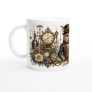 Mug Deux chouettes – Animaux Steampunk