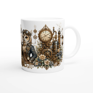 Mug Deux chouettes – Animaux Steampunk