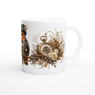 Mug Rouge-gorge – Animaux Steampunk