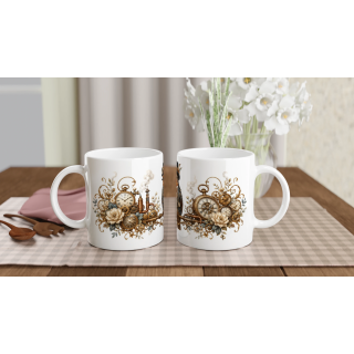 Mug Rouge-gorge – Animaux Steampunk