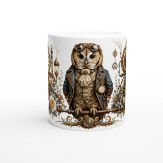 Mug Chouette – Animaux Steampunk
