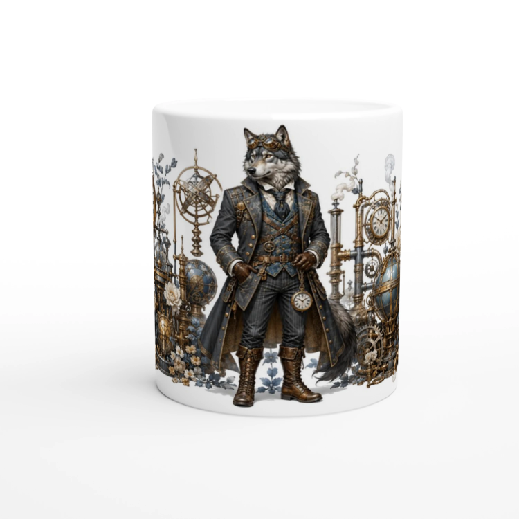 Mug Loup – Animaux Steampunk
