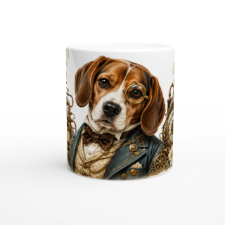 Mug Beagle Gentleman – Animaux Steampunk