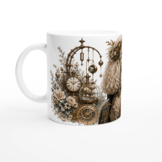 Mug Caniche Blanc – Animaux Steampunk