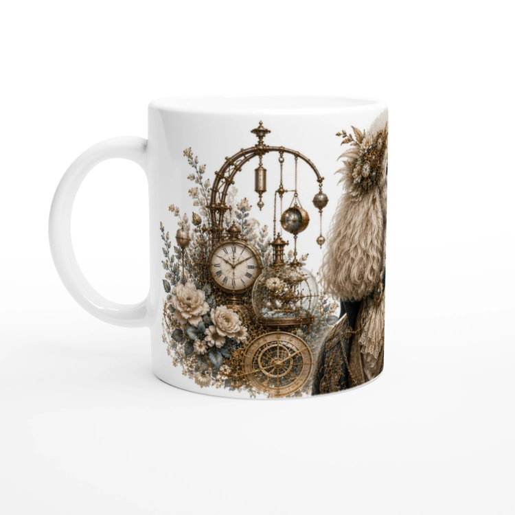 Mug Caniche Blanc – Animaux Steampunk