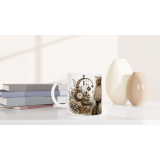 Mug Caniche Blanc – Animaux Steampunk