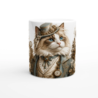 Mug Chat Ragdoll Royal – Univers Animaux Steampunk