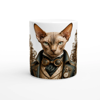 Mug Chat Sphynx – Univers Animaux Steampunk