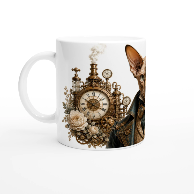 Mug Chat Sphynx – Univers Animaux Steampunk