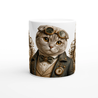 Mug Scottish Fold – Univers Animaux Steampunk