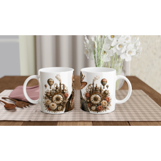 Mug Chat Curieux – Univers Animaux Steampunk