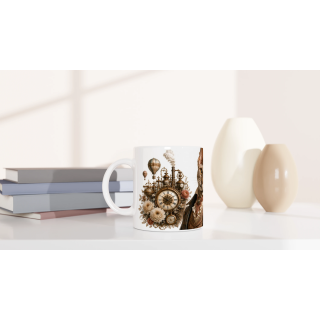Mug Chat Curieux – Univers Animaux Steampunk