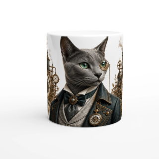 Mug Chat Aristocrate – Univers Animaux Steampunk