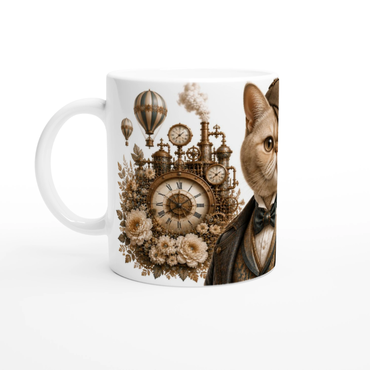 Mug Chat Gentleman Rétro – Univers Animaux Steampunk
