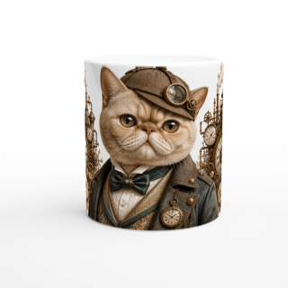 Mug Chat Gentleman Rétro – Univers Animaux Steampunk