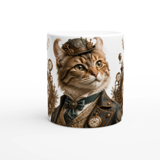 Mug Chat Aventurier – Univers Animaux Steampunk