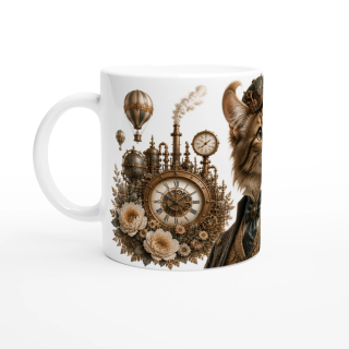Mug Chat Aventurier – Univers Animaux Steampunk