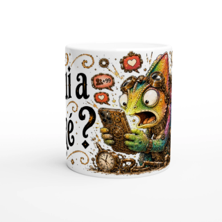 Mug Qui A Liké ? – Caméléon Steampunk Humoristique | VISUAI