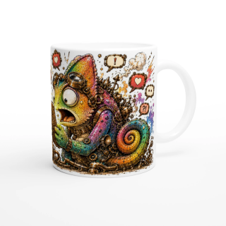 Mug Qui A Liké ? – Caméléon Steampunk Humoristique | VISUAI