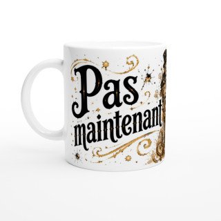 Mug Pas Maintenant – Grenouille Steampunk Humoristique | VISUAI