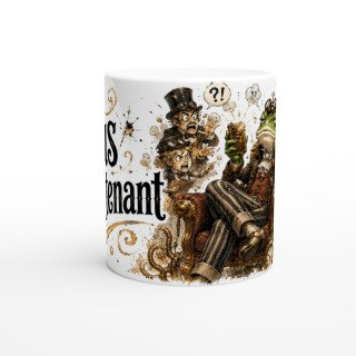 Mug Pas Maintenant – Grenouille Steampunk Humoristique | VISUAI