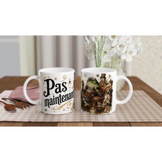 Mug Pas Maintenant – Grenouille Steampunk Humoristique | VISUAI
