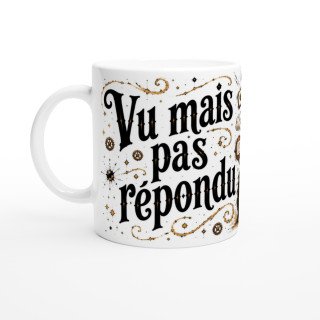 Mug Vu Mais Pas Répondu – Raton Laveur Steampunk Humoristique | VISUAI