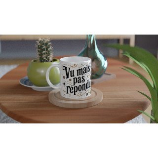 Mug Vu Mais Pas Répondu – Raton Laveur Steampunk Humoristique | VISUAI