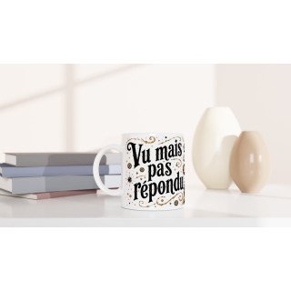 Mug Vu Mais Pas Répondu – Raton Laveur Steampunk Humoristique | VISUAI