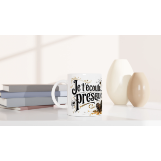 Mug Je T’écoute… Presque – Panda Roux Steampunk | VISUAI