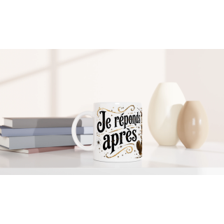 Mug Je Réponds Après – Écureuil Steampunk Humoristique | VISUAI