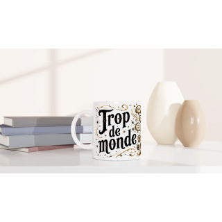 Mug Trop De Monde – Hérisson Steampunk Humoristique | VISUAI