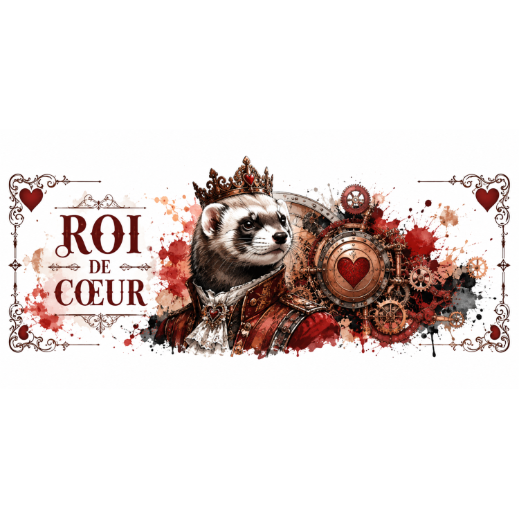 Mug Roi de Cœur – Furet Steampunk | VISUAI