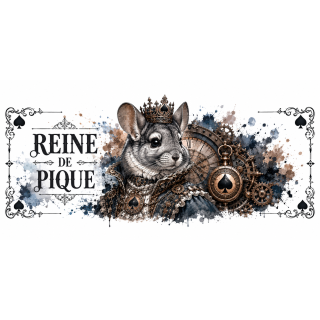 Mug Reine de Pique – Chinchilla Steampunk | VISUAI